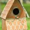 Set of 2 53''H Farmhouse Faux Copper 2-Tiered Distressed Metal Decorative Garden Birdhouse with Stake